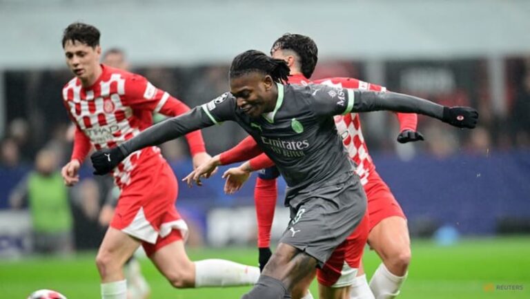 Leao broke the deadlock in the 37th minute with a stunning shot into the roof of the net from a low cross by Ismael Bennacer