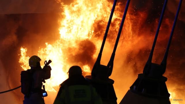 A fire that broke out in a merchandise stand outside the Etihad Stadium on Wednesday was extinguished before Manchester City hosted Club Brugge in their final Champions League group match, the English club said.
