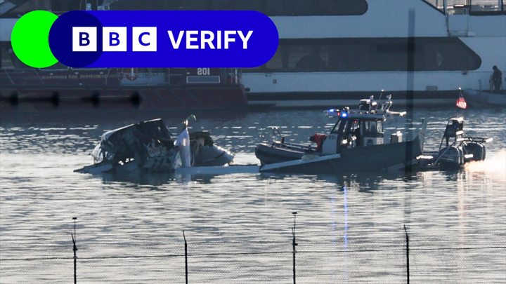 Donald Trump says the US army helicopter involved in Wednesday’s fatal air crash “was flying too high, by a lot” – but does not provide any evidence to back up the claim-BBC