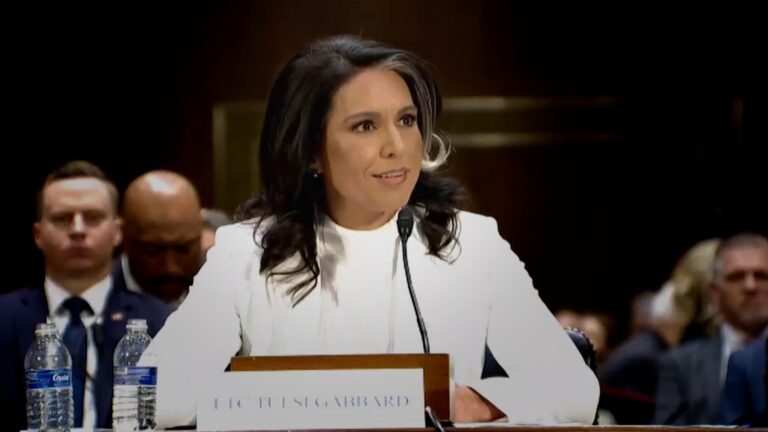 The Senate on Wednesday confirmed Tulsi Gabbard to serve as director of national intelligence.