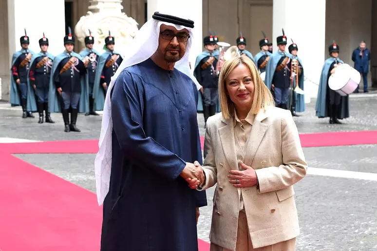 UAE President Sheikh Mohamed Meets Italian PM Meloni in Rome