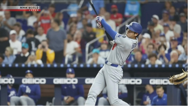 In Major League Baseball, Ohtani Shohei of the Los Angeles Dodgers has hit 20 home runs for the fifth consecutive season.