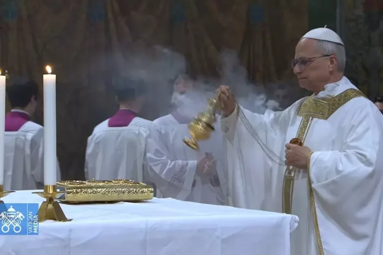 Pope Leo XIV celebrates first Mass with cardinals
