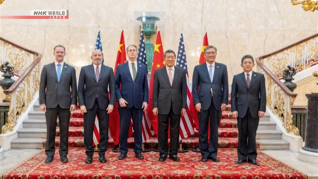 US and China hold trade talks in London