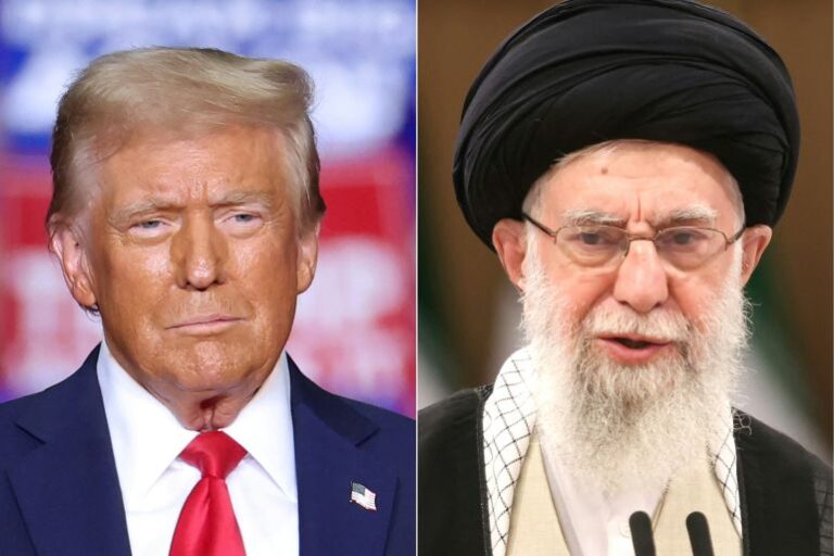 Trump lambasts Khamenei, says he’d bomb Iran if nuclear activities restart.