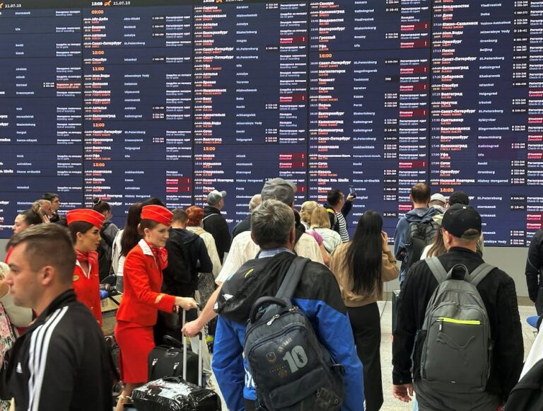 Thousands of passengers have been grounded as a result of Kyiv’s strategy of forcing the closure of airspace with its long-range bombs..