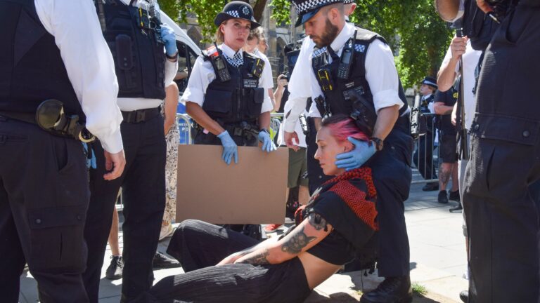 Man arrested in Glasgow for holding sign supportive of Palestine Action