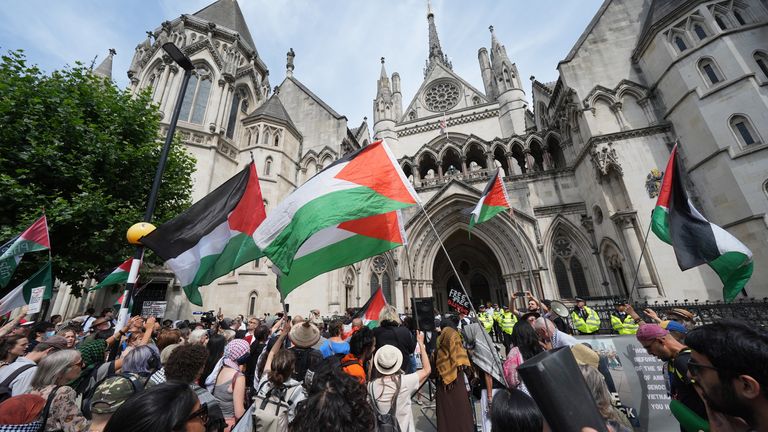 Palestine Action loses bid to gain temporary block on government ban.