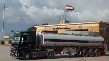 Egyptian TV reports rare arrival of fuel trucks for Gaza.