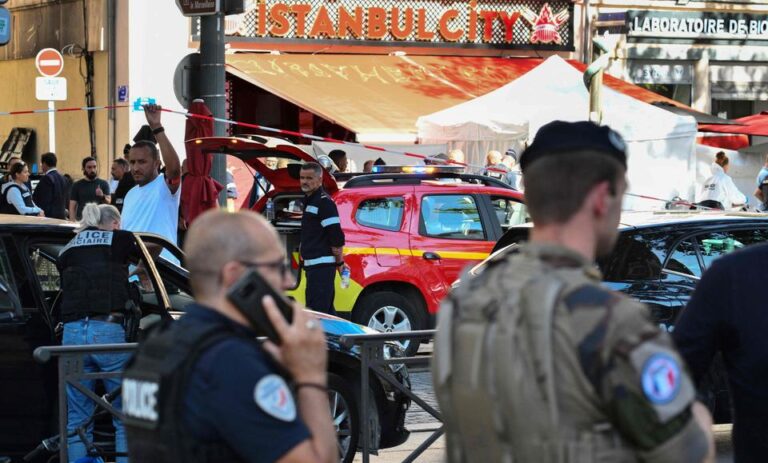French police kill man suspected of stabbing five people in Marseille .