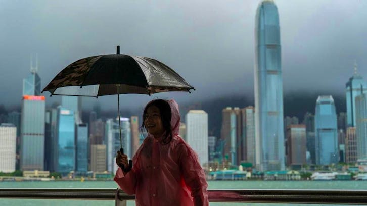 Powerful Typhoon Ragasa is approaching southern China and Hong Kong, leading to school closures and traffic disruption.
