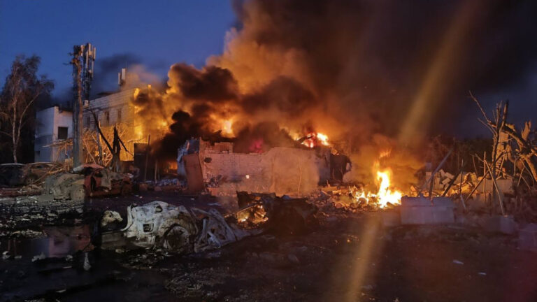 Russian overnight attacks in central and southeastern Ukraine killed at least one person, authorities said on Saturday, with homes and businesses damaged in multiple cities.