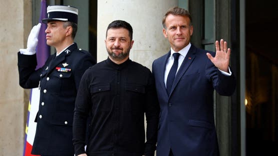 Ukrainian President Volodymyr Zelenskyy asked for more air defenses and missiles in a call with French counterpart Emmanuel Macron on Sunday, the Ukrainian leader said.