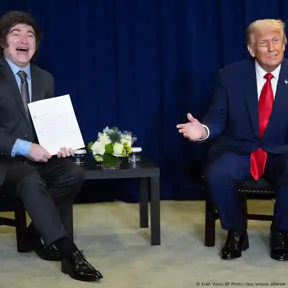 Trump, Milei exchange compliments in Washington