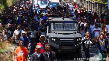 Andry Rajoelina has left Madagascar after losing support in the armed forces and following weeks of youth-led protests. He reportedly left Sunday on a French military plane.
