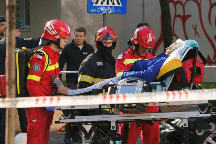 At least three killed and 13 injured in explosion at Romania apartment block  .