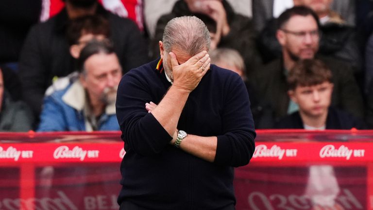 Nottingham Forest boss Ange Postecoglou sacked after eight games in charge | Sky News” .         Nottingham Forest head coach Ange Postecoglou has been sacked by the Premier League club after just eight games in charge of the team