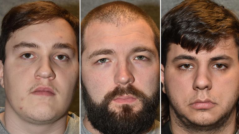 Three neo-Nazis who plotted terrorist attacks on mosques and synagogues have been jailed for a total of 29 years.